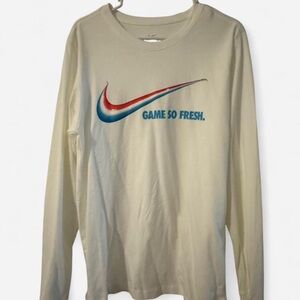 Nike Beige Long Sleeve Tee
